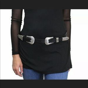New Harley-Davidson double buckle belt